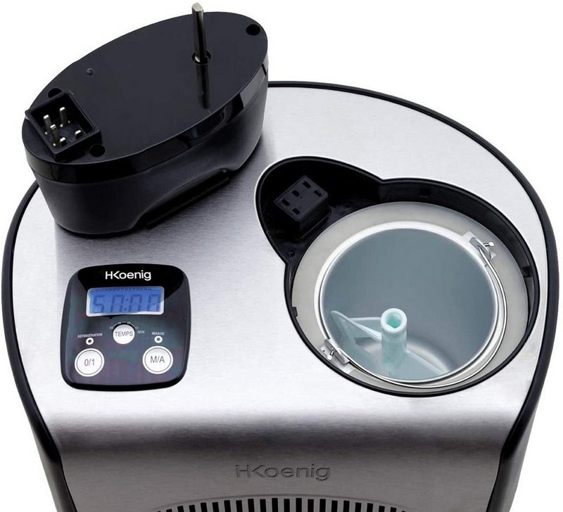 H.Koenig Eismaschine HF250 mit Kompressor 1.5 l 150 W – Bild 3