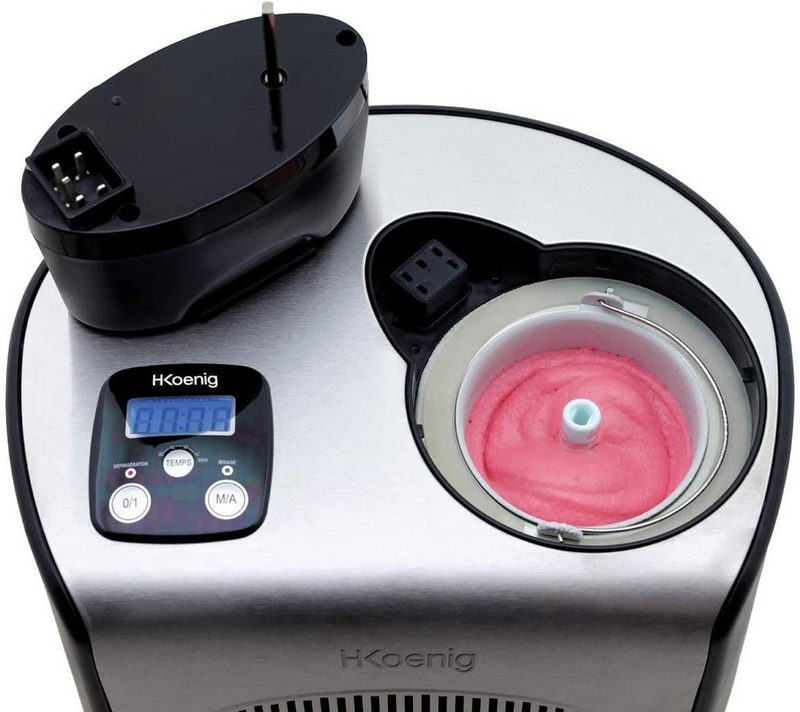 H.Koenig Eismaschine HF250 mit Kompressor 1.5 l 150 W – Bild 5