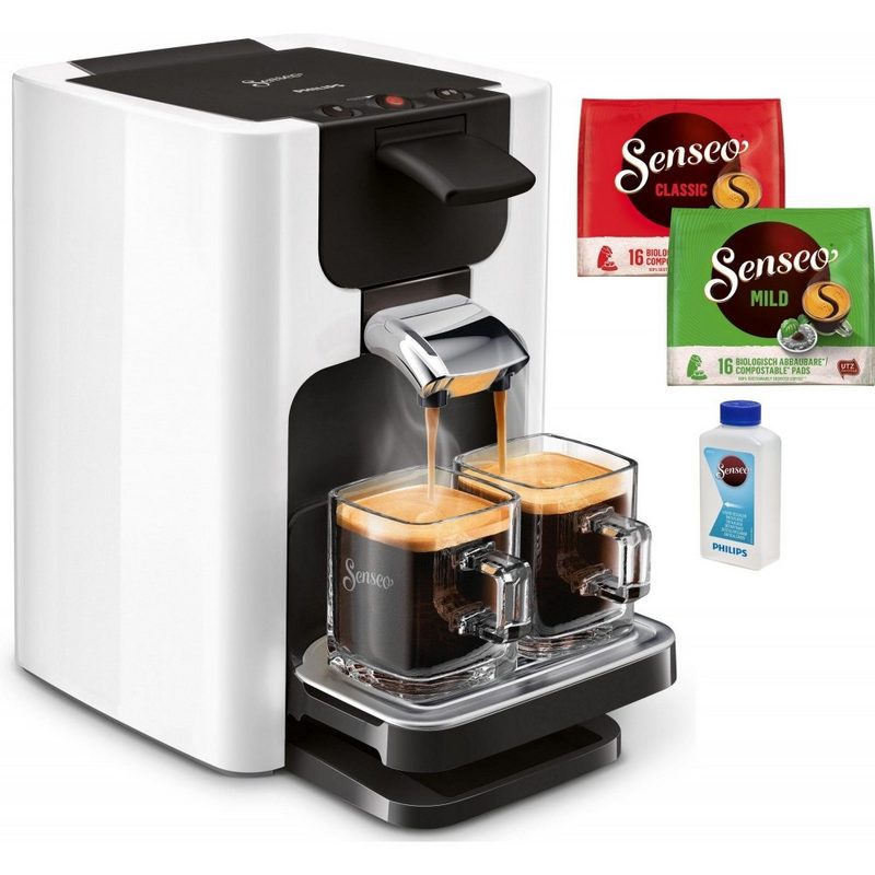 Philips Senseo Kaffeepadmaschine HD7865/00 Quadrante - Kaffeepadmaschine - weiß
