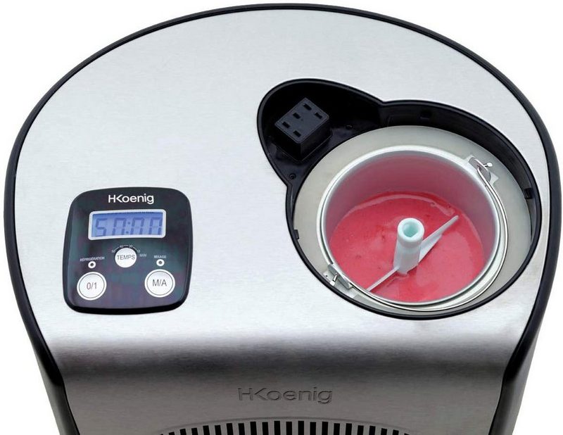 H.Koenig Eismaschine HF250 mit Kompressor 1.5 l 150 W – Bild 4