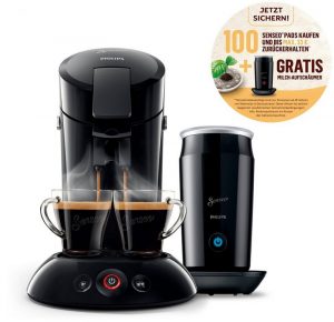 Philips Senseo Kaffeepadmaschine Senseo Original HD6553/65 inkl. Milchaufschäumer im Wert von 7999 UVP 100 Senseo Pads kaufen und bis max.33 € zurückerhalten