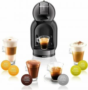 Krups Kaffeepadmaschine Nescafé Dolce Gusto Mini Me 0.8l Kaffeekanne Papierfilter Automatische Abschaltung Hochdrucksystem Play und Select-Funktion
